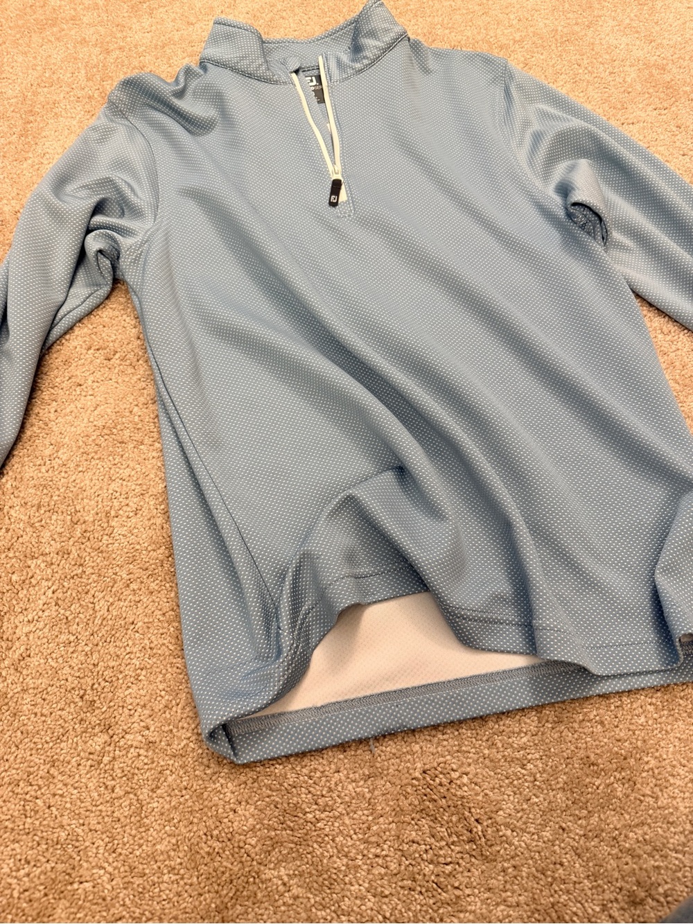 FootJoy Men’s Light Blue Crewneck Performance Sweater